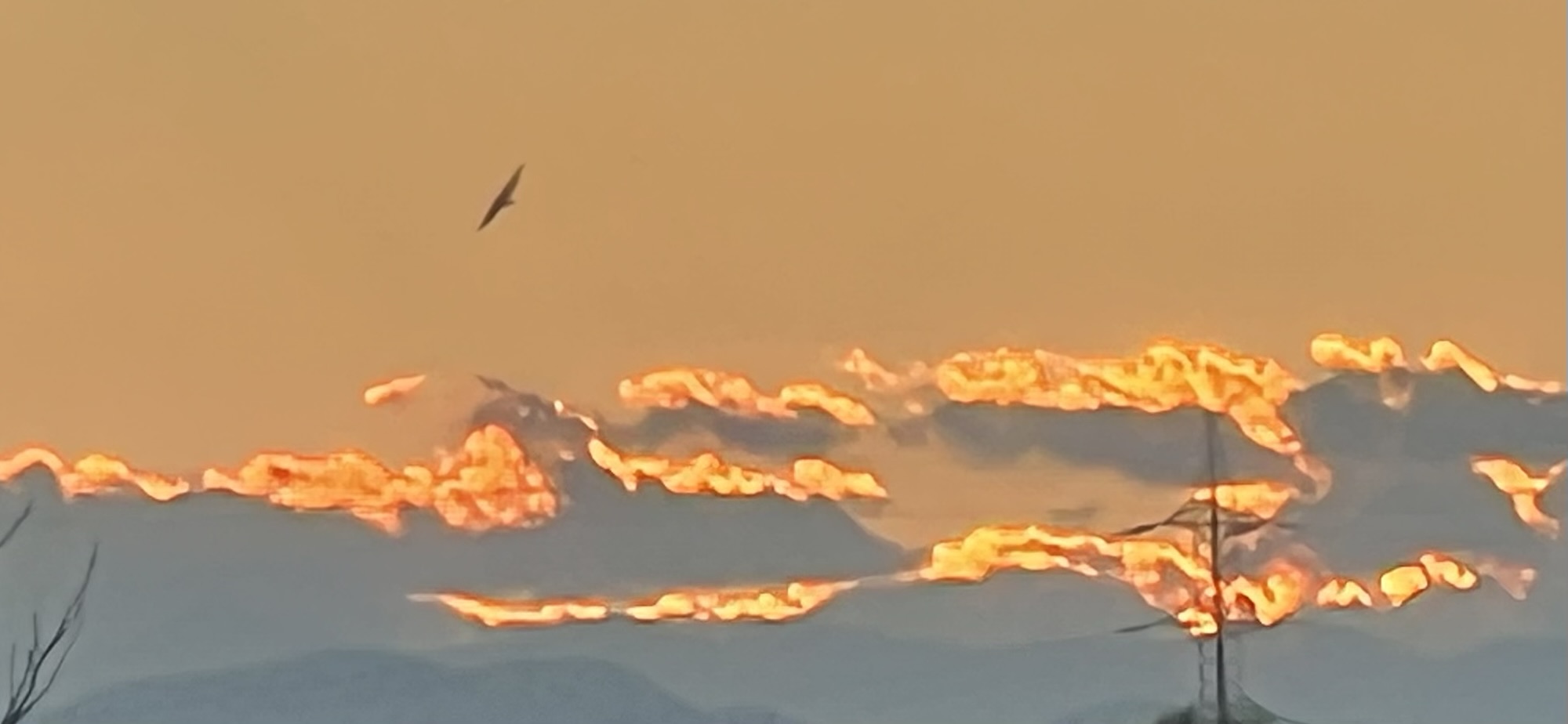 Flaming Clouds in the Pyrenees